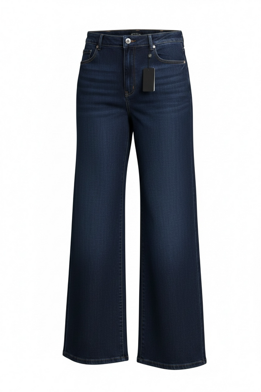Jean Wide Leg Azul Oscuro - Denim Premium Colombiano