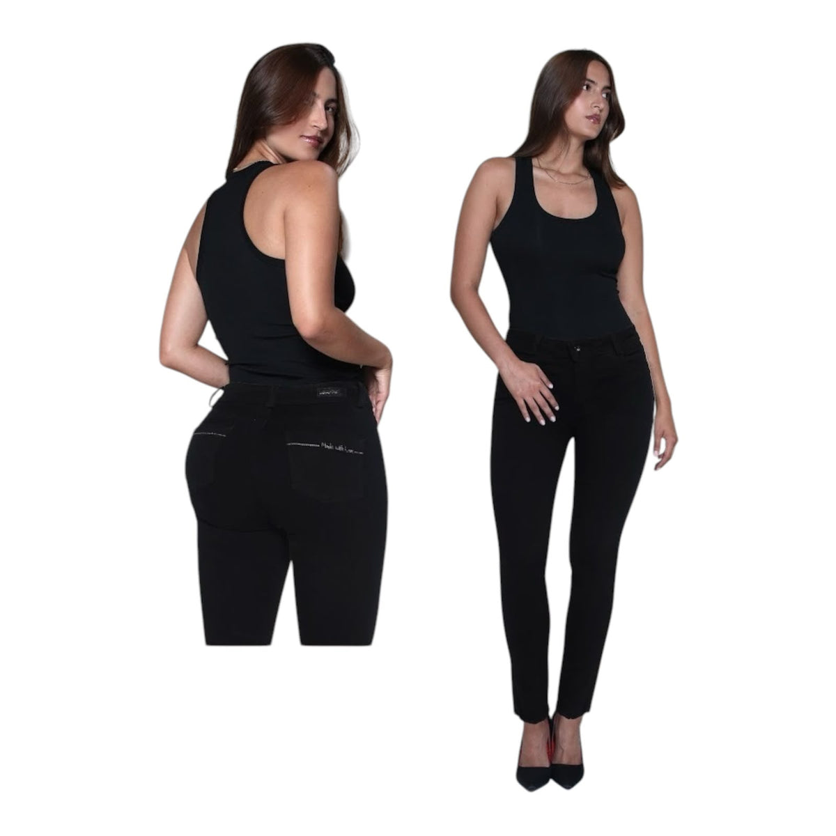 Jean Love Me Mom Fit Negro