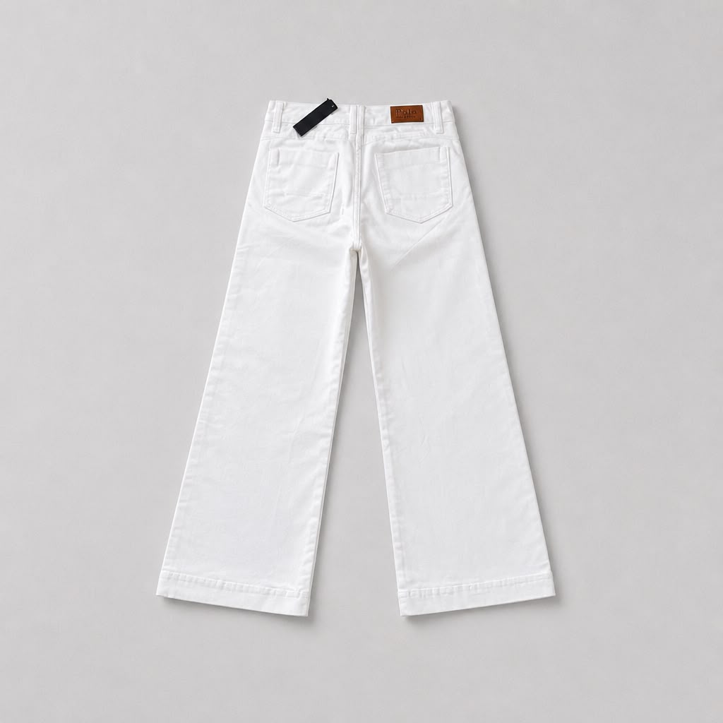 Jean Flare blanco by Carisma