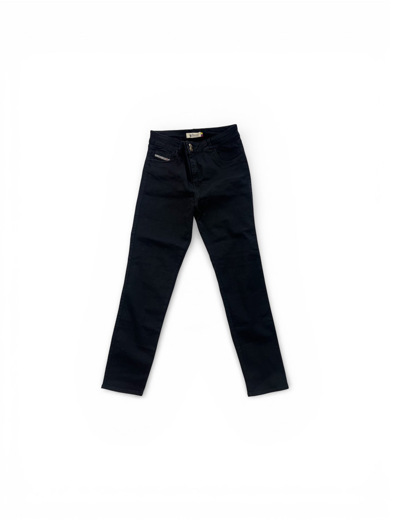 Jean Clásico Negro – Realce Premium & Bota Recta