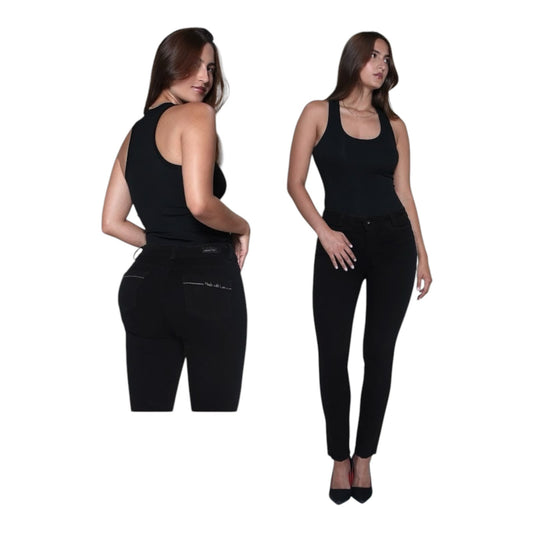 Jean Love Me Mom Fit Negro