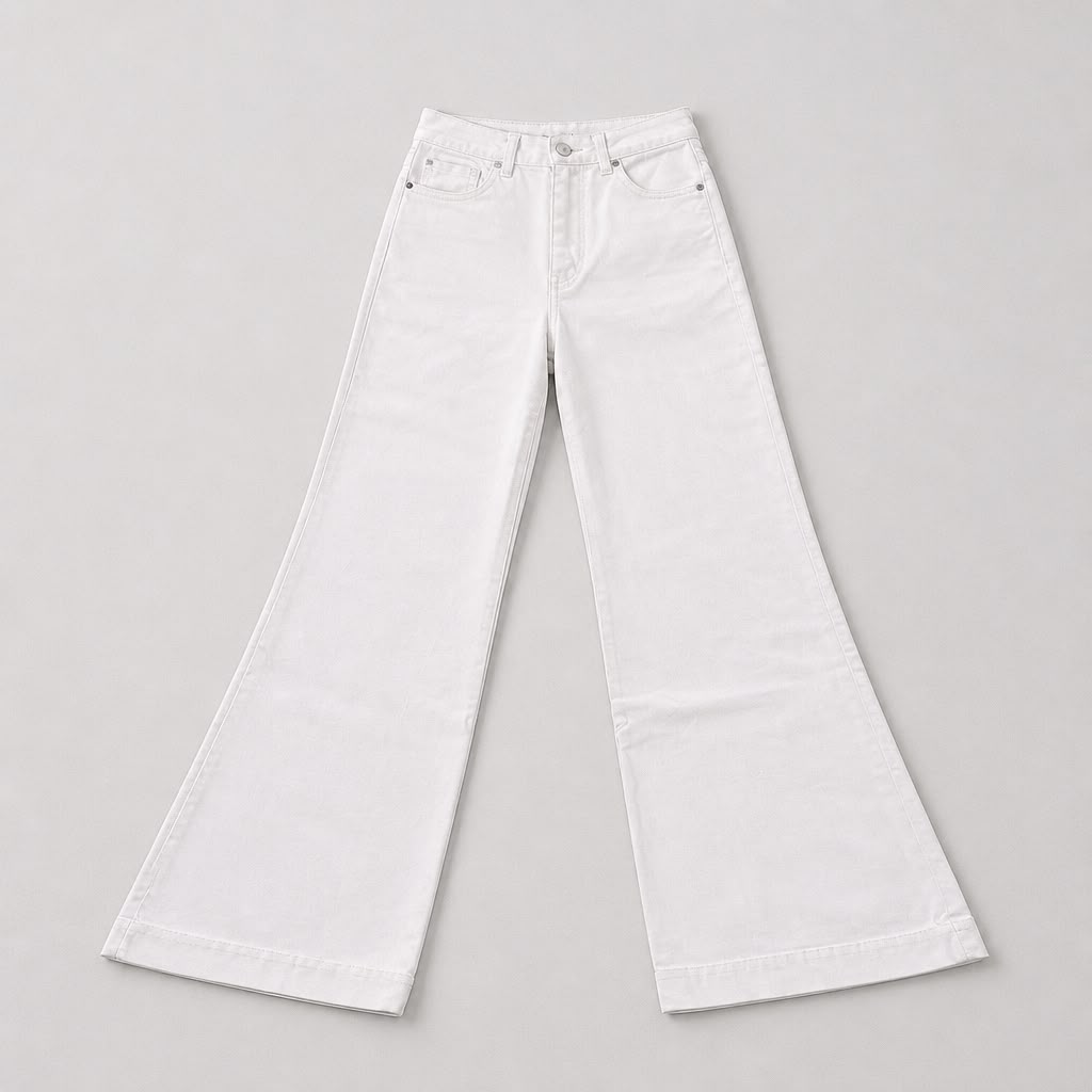 Jean Flare blanco by Carisma