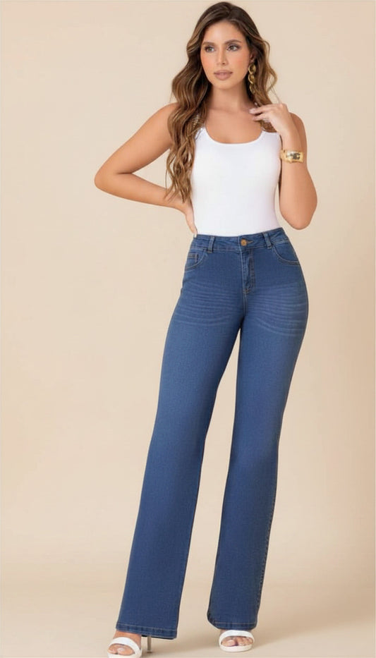 Jean Wide leg Azul medio by Carisma