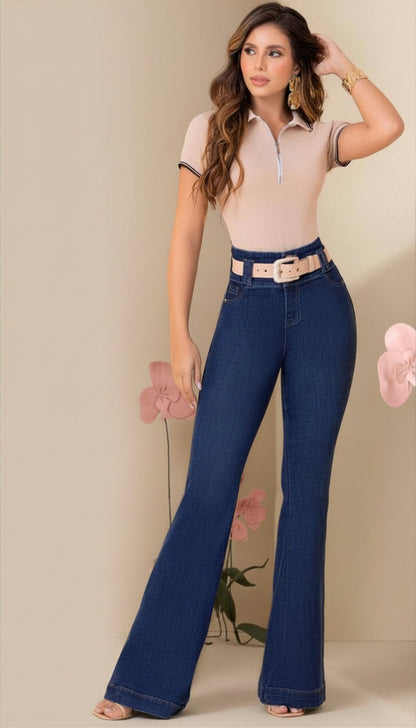 Jean Flare Azul Medio by Carisma