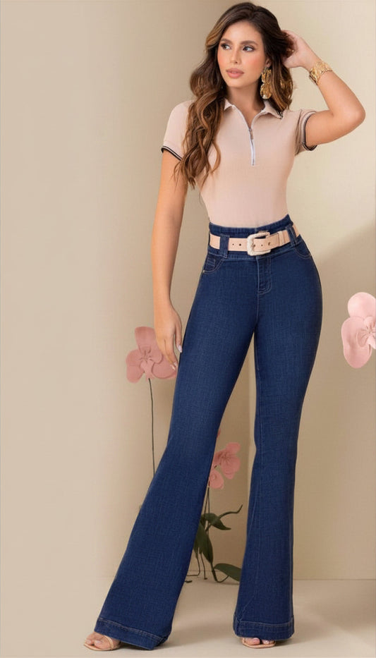 Jean Flare Azul Medio by Carisma