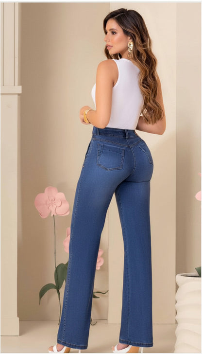 Jean Wide leg Azul medio by Carisma