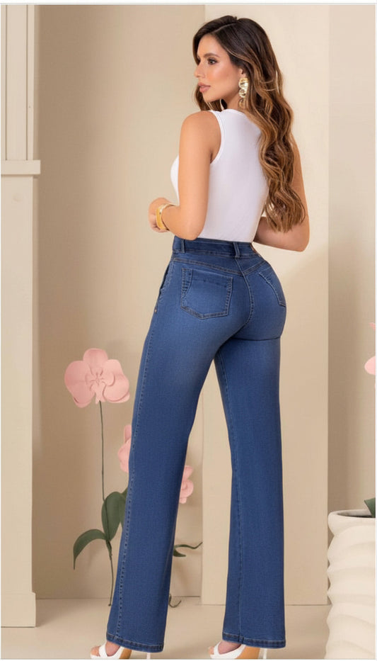 Jean Wide leg Azul medio by Carisma