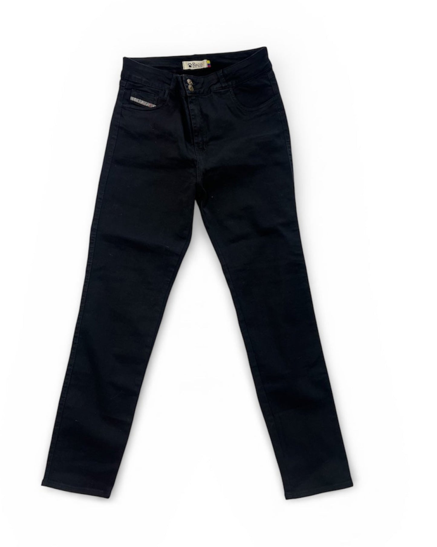Jean Clásico Negro – Realce Premium & Bota Recta